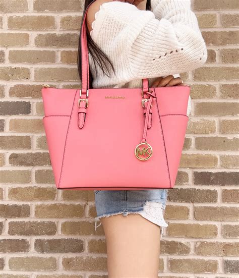 michael kors charlotte tote pink|michael kors charlotte tote black.